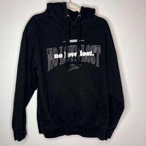 Evgle Men’s Black Hoodie – Size L – Classic Pullover Sweatshirt